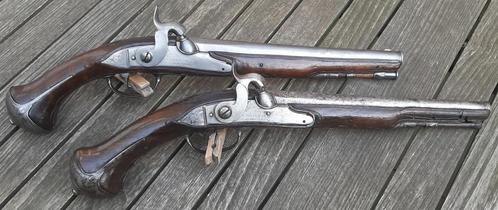 Koppel antieke pistolen ca. 1770 geen geweer revolver, Verzamelen, Overige Verzamelen, Gebruikt, Ophalen of Verzenden