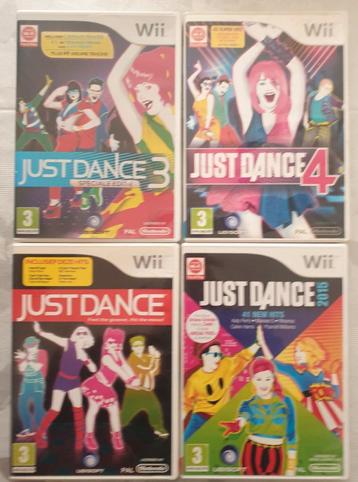 Just dance, 4x voor Nintendo wii 