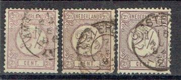 Nederland 1878 nr. 33 Cijfer AMSTERDAM 3X