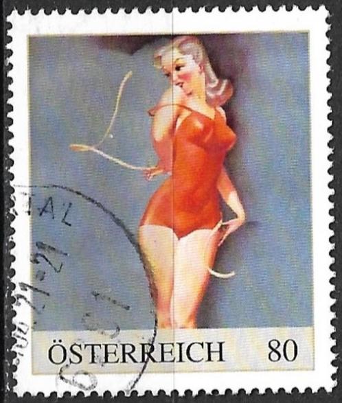 Oostenrijk persoonlijke zegel PIN-UP, Postzegels en Munten, Postzegels | Europa | Oostenrijk, Gestempeld, Verzenden