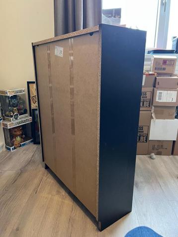 3x Ikea Billy 106cm hoog, zwart - afbeelding 2 3x Ikea Billy 106cm hoog, zwart - afbeelding 2