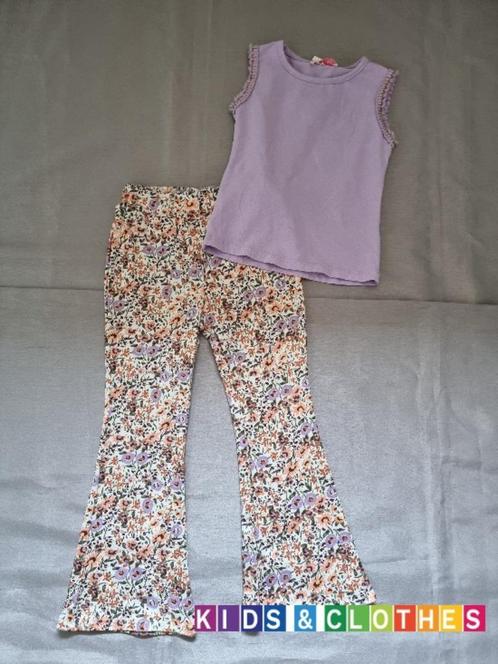 Flared Broek en Top 122/128, Kinderen en Baby's, Kinderkleding | Maat 122, Ophalen of Verzenden