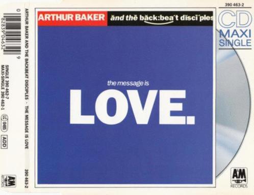 Arthur Baker – The Message Is Love CD Maxisingle 1989 💿, Cd's en Dvd's, Cd Singles, Zo goed als nieuw, Pop, 1 single, Maxi-single