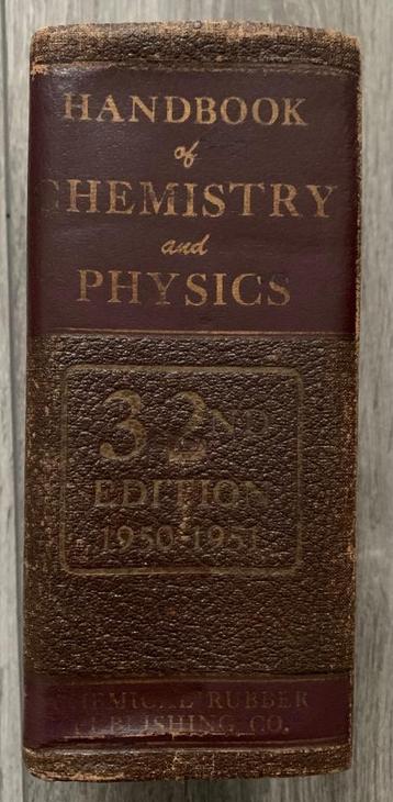 Handbook of Chemistry and Physics 32nd edition 1950