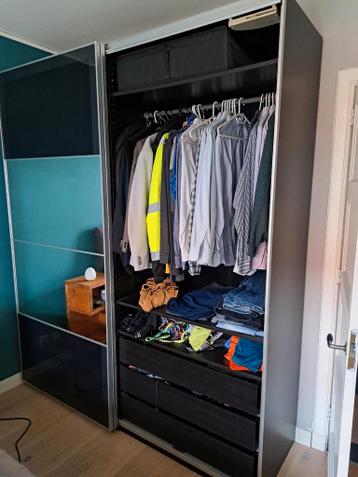 Ikea Pax Mehamn kledingkast met spiegeldeuren - afbeelding 2 Ikea Pax Mehamn kledingkast met spiegeldeuren - afbeelding 2