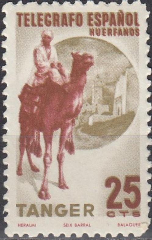 Tanger - Spanje -SP1.9- 1950 - Telegraafzegel - Dromedaris, Postzegels en Munten, Postzegels | Europa | Spanje, Postfris, Verzenden