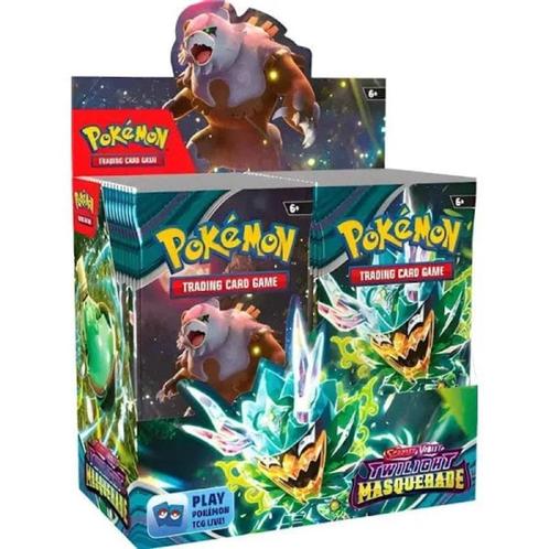 Pokemon Twilight Masquerade Booster Box Pre Order, Hobby en Vrije tijd, Verzamelkaartspellen | Pokémon, Nieuw, Boosterbox, Foil