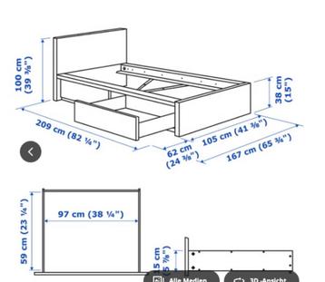 Ikea bed grijs 90x200 + Uitstekend Matraze - afbeelding 4 Ikea bed grijs 90x200 + Uitstekend Matraze - afbeelding 4