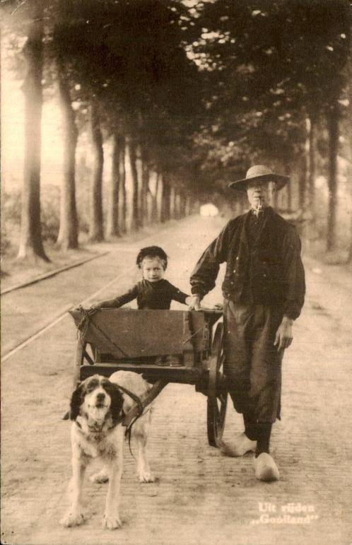 Blaricum - Uit Rijden Gooiland - Hondkar Hond Kar, Verzamelen, Ansichtkaarten | Nederland, Gelopen, Noord-Holland, Voor 1920, Ophalen of Verzenden