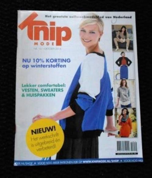 Knipmode nummer 10 oktober 2014 oa. jumpsuit, onesie, Hobby en Vrije tijd, Kledingpatronen, Zo goed als nieuw, Vrouw, Knipmode