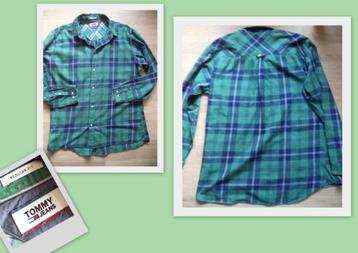 Tommy Hilfiger groen geruit overhemd regular fit XL