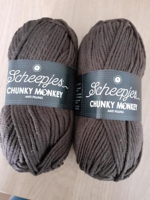 2 bollen scheepjes chunky monkey anti pilling., Hobby en Vrije tijd, Breien en Haken, Nieuw, Breien of Haken, Wol of Garen, Verzenden