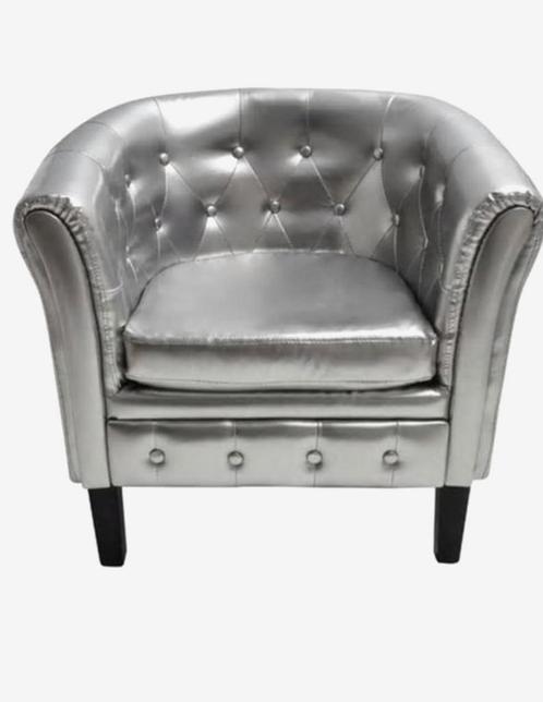 Zilveren fauteuils 2x zie omschrijving, Huis en Inrichting, Fauteuils, Nieuw, Ophalen