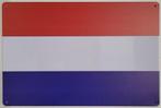 Nederlandse vlag wandbord van metaal reclamebord
