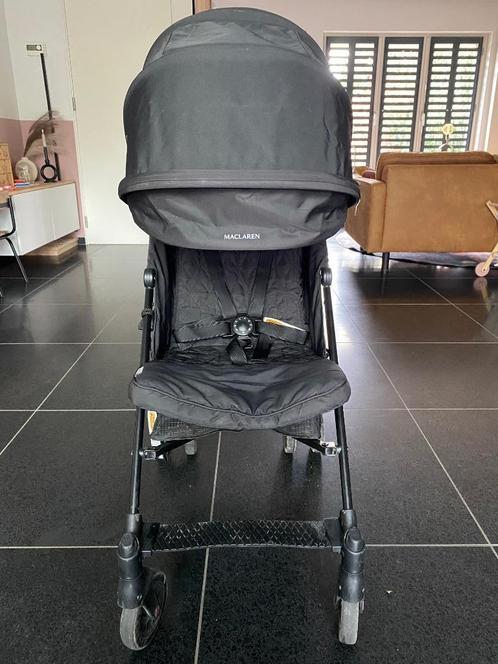 Maclaren Buggy Quest Arc Zwart, Kinderen en Baby's, Buggy's, Zo goed als nieuw, Maclaren, Regenhoes, Verstelbare rugleuning, Zonnekap