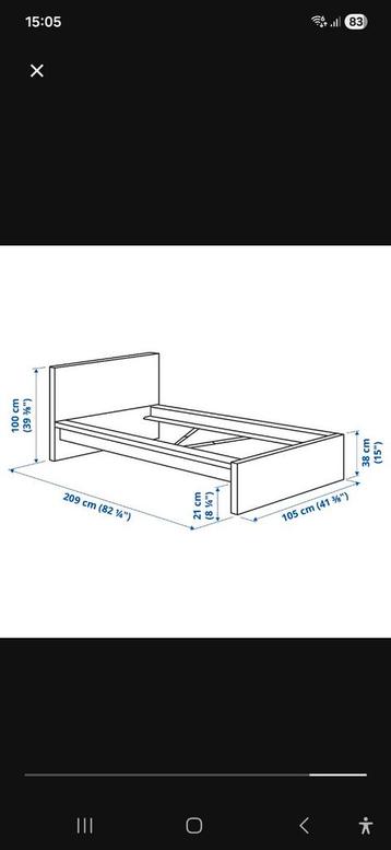 IKEA Malm Eenpersoonsbed - afbeelding 6 IKEA Malm Eenpersoonsbed - afbeelding 6