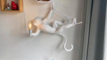 Seletti Monkey Swing hanglamp wit (2x) voor kinderkamer 
