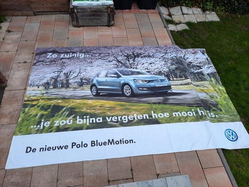 Vw Polo Bluemotion vlag groot, Diversen, Vlaggen en Wimpels, Ophalen of Verzenden