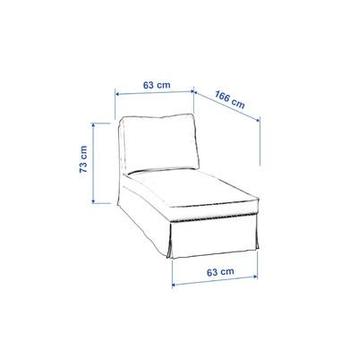 IKEA Ektorp chaise longue - witte hoes - afbeelding 5 IKEA Ektorp chaise longue - witte hoes - afbeelding 5