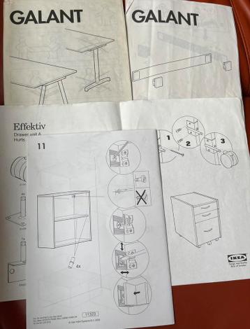 Buro, ladeblok en wandkast - afbeelding 4 Buro, ladeblok en wandkast - afbeelding 4