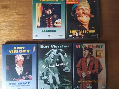Dvd's Bert Visscher 5x, Cd's en Dvd's, Dvd's | Cabaret en Sketches, Zo goed als nieuw, Stand-up of Theatershow, Alle leeftijden