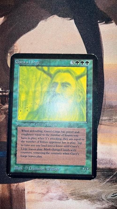 Gaea’s Liege Alpha Rare, Hobby en Vrije tijd, Verzamelkaartspellen | Magic the Gathering, Zo goed als nieuw, Ophalen of Verzenden