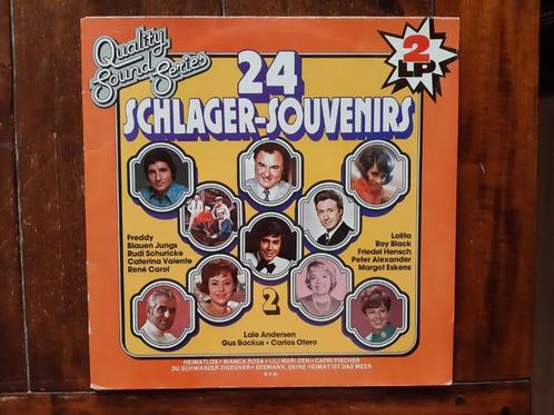 Dubbellp 24 schlager souvenirs / Various artists, Cd's en Dvd's, Vinyl | Verzamelalbums, Gebruikt, Pop, 12 inch, Ophalen of Verzenden