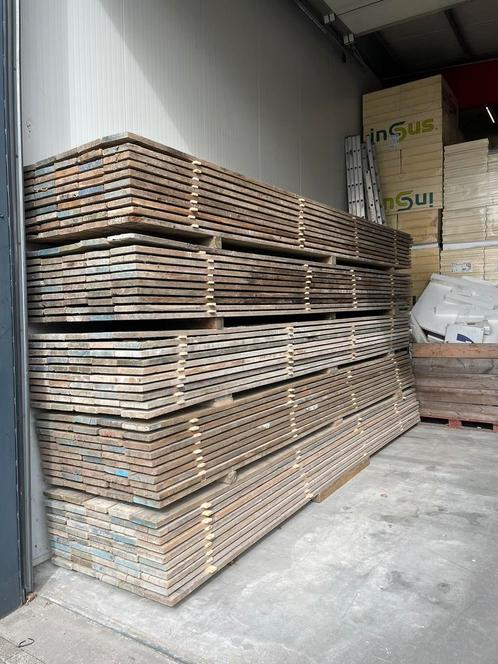 Mooie voorraad gebruikte steigerplanken 500 cm! Nette staat!, Doe-het-zelf en Verbouw, Hout en Planken, Gebruikt, Plank, Overige houtsoorten