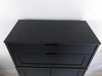 Dressoir IKEA Effektiv Kast + opzetkast / Dressoirkast Zwart - afbeelding 3 Dressoir IKEA Effektiv Kast + opzetkast / Dressoirkast Zwart - afbeelding 3