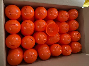 Koningsdag Oranje capsules leeg en gevuld 