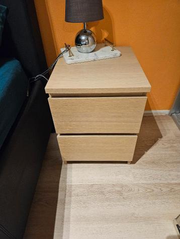 2x Nachtkastje Ikea Malm eikenfineer - afbeelding 4 2x Nachtkastje Ikea Malm eikenfineer - afbeelding 4