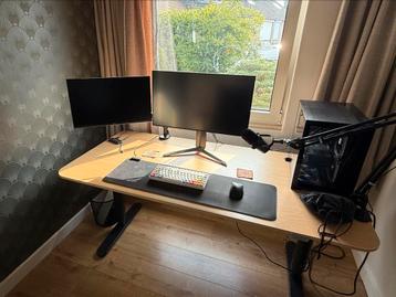 Ikea Bekant zit-sta bureau elektrisch 160x80 licht eiken - afbeelding 2 Ikea Bekant zit-sta bureau elektrisch 160x80 licht eiken - afbeelding 2