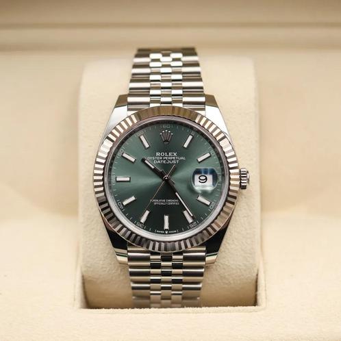 Rolex Oyster Perpetual Datejust 41mm (Incl Certificaten), Sieraden, Tassen en Uiterlijk, Horloges | Heren, Nieuw, Polshorloge