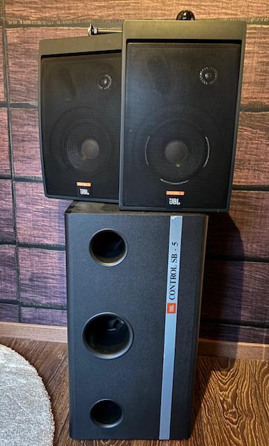 2 JBL Control 5 Speakers + SB 5, Audio, Tv en Foto, Luidsprekers, Gebruikt, Overige typen, JBL, Ophalen