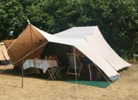 Complete De Waardtent Vergrote Zilvermeeuw, Caravans en Kamperen, Tenten, tot en met 6, Gebruikt, Ophalen