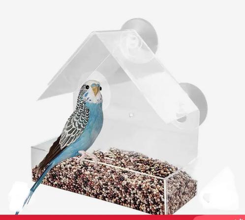 Raam voederhuisje Nieuw!, Dieren en Toebehoren, Vogels | Toebehoren, Nieuw, Eten en Drinken, Ophalen of Verzenden