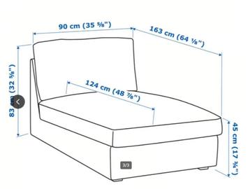 Chaise Longue Ikea KIVIK - afbeelding 8 Chaise Longue Ikea KIVIK - afbeelding 8