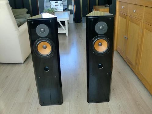 Driade 22.2 top set piano zwart high end sound MDF Box., Audio, Tv en Foto, Luidsprekers, Gebruikt, Front, Rear of Stereo speakers