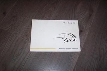 gebruikershandleiding OPEL CORSA C   1999/2005