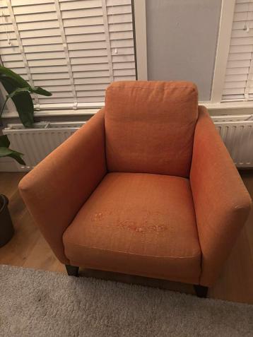 Gratis oranje relax fauteuil