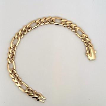 Exclusieve 14 kt 585 heren armband Kocak gold 14.30 g nieuw