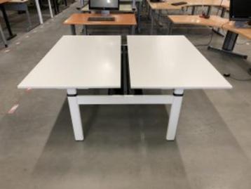 Drentea - Duo bureau instelbaar met knop 160x80xH62-82,40st - afbeelding 1 Drentea - Duo bureau instelbaar met knop 160x80xH62-82,40st - afbeelding 1
