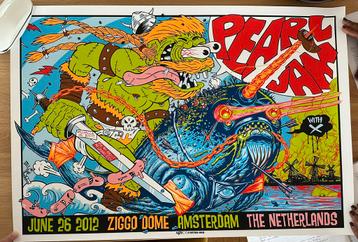 Pearl Jam Ziggo Dome Amsterdam poster