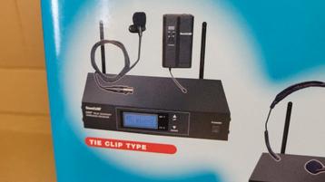 Sound lab G205LE Dasspeld 256 kanaals UHF Radio mic kit