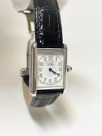 Must de Cartier Tank Quartz White Arabic Dial Zilver - Deplo