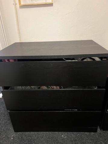 Ikea malm kast 3 lades zwart - afbeelding 3 Ikea malm kast 3 lades zwart - afbeelding 3