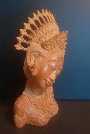 Balinese buste vrouw ca 21 cm Bali