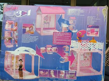 Barbie 3in1 modul huis uit jaren 90