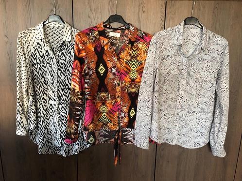 3 blouses, maat M, Kleding | Dames, Blouses en Tunieken, Gedragen, Maat 38/40 (M), Grijs, Verzenden