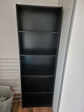Te koop: IKEA BILLY boekenkast – zwart - afbeelding 1 Te koop: IKEA BILLY boekenkast – zwart - afbeelding 1
